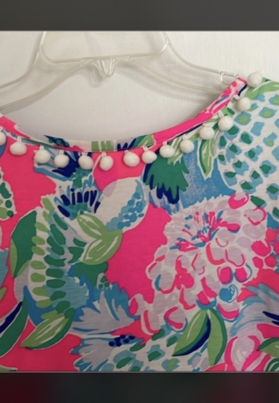 Lilly Pulitzer Cotton Dress With Ball Fringe - Picture 2 of 4